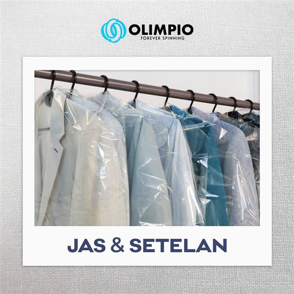 Layanan cuci satuan jas dan setelan Olimpio
